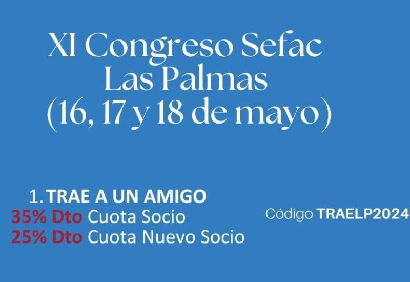 Congreso #SEFAC2024: consulta las promociones activas entre el 16,17 y 18 de mayo