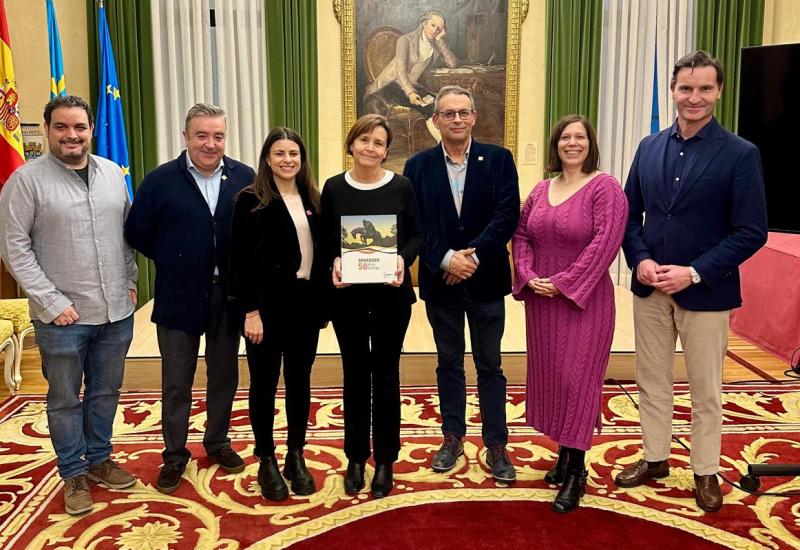 La alcaldesa de Gijón recibe a los presidentes del 7º Congreso Nacional Médico-Farmacéutico SEMERGEN-SEFAC 