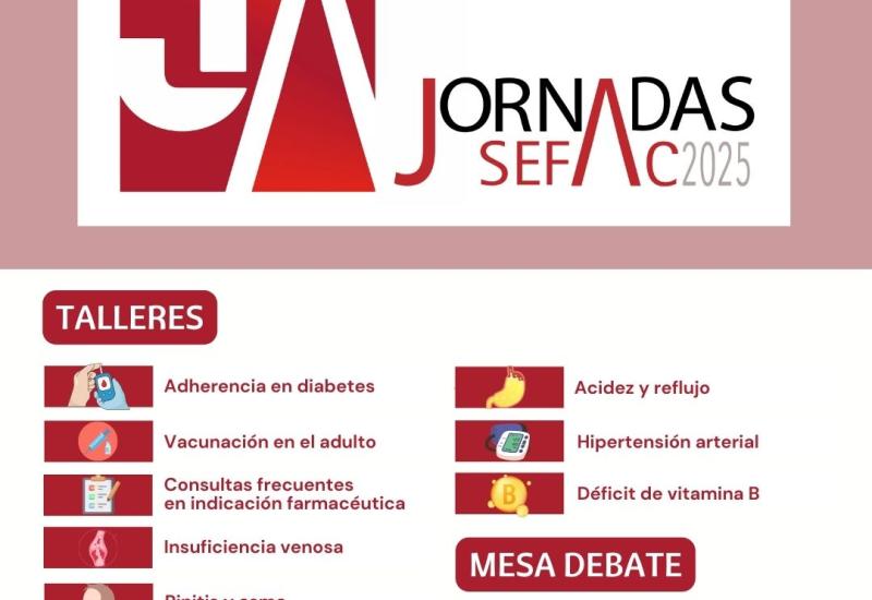 En el 25 aniversario de SEFAC, vuelven las ‘Jornadas SEFAC’, que recalarán en quince sedes entre marzo y junio para actualizar la formación de los farmacéuticos comunitarios